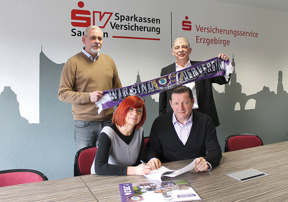 Neuer Co-Sponsor der Veilchen: S-Versicherungsservice Erzgebirge GmbH